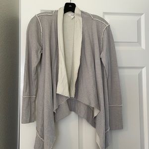 Light grey Caslon open sweatshirt